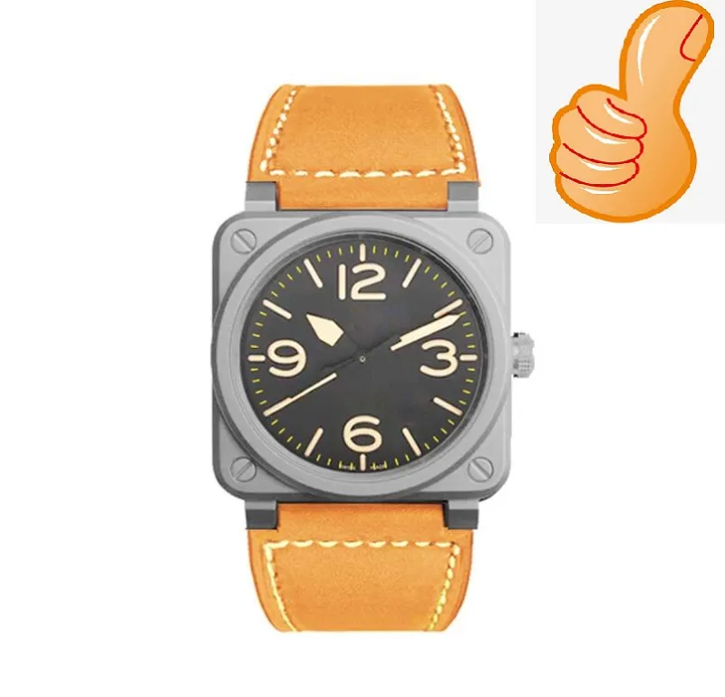 高品質のスポーツデザイナー腕時計41mmクォーツムーブメントタイムクロックウォッチレザーバンドオフショアリストウォッチフェスティバルバースデーg204p