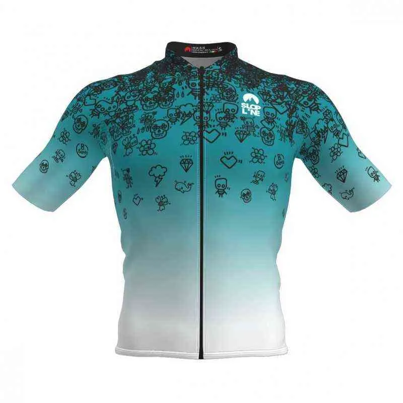 SLOPLINE Abbigliamento da ciclismo Uomo Jersey Abbigliamento Manica corta Ropa Ciclismo Maillot Giacca da bici estiva Outdoor Bicicleta Abbigliamento sportivo G1130