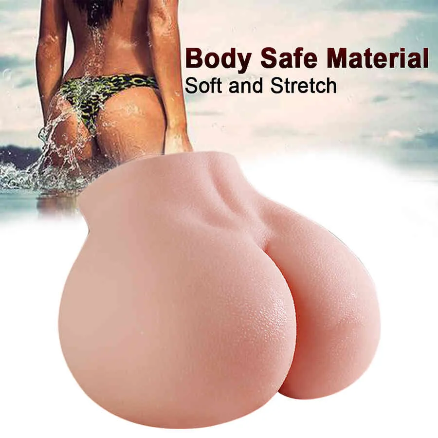 Pele realista 3d Big Ass masturbador masculpador Deep Vagina Anal Pocket Payys chupando xícara sexy Butt 18 brinquedos sexuais adultos para MEN7884882