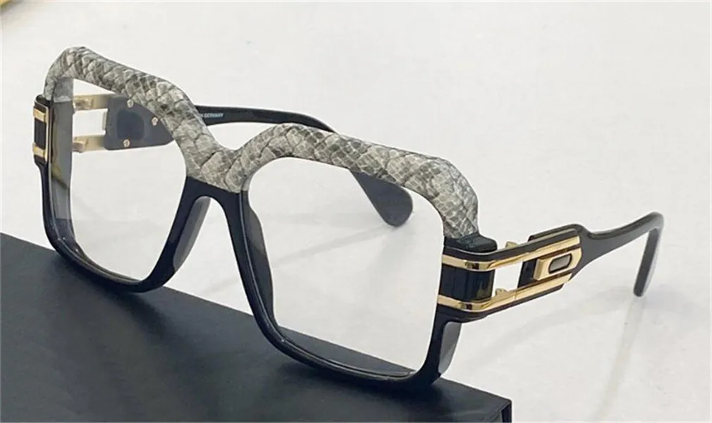Lunettes de design de mode 623 version en cuir carré grand cadre lunettes optiques rétro style simple et polyvalent hommes de qualité supérieure eye264S