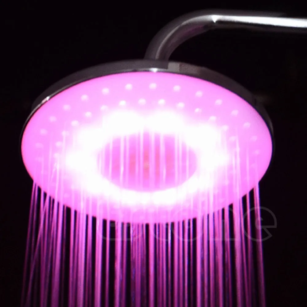 Pommeau de douche à effet de pluie avec lumière LED RVB de 8 pouces en acier inoxydable Bathroom-Y103 210309334T