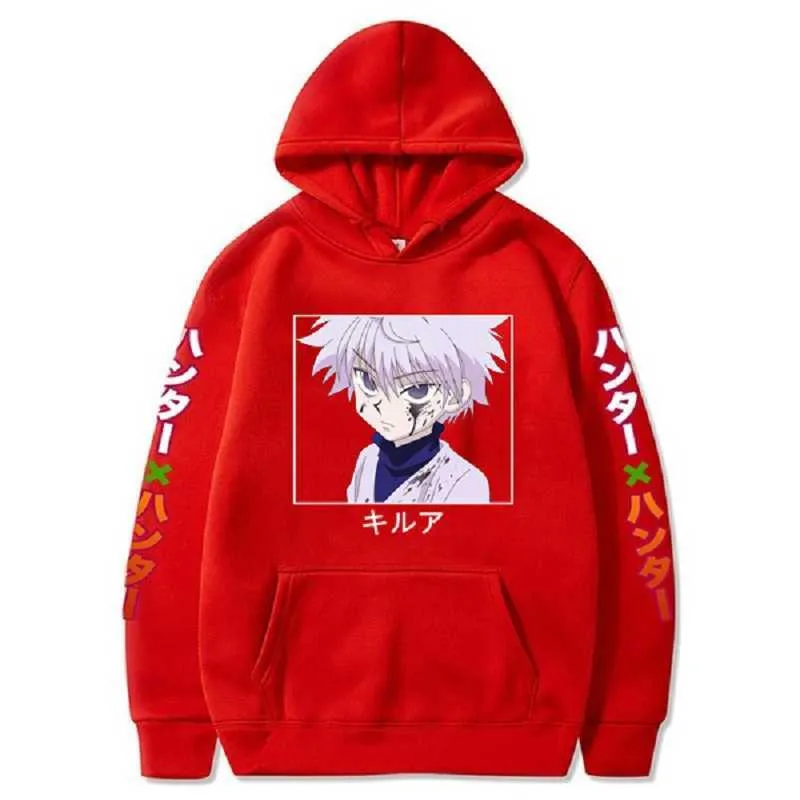 2020 Anime Hunter X Hunter Killua Leorio Kurapika Gon Hesoka Pullover Hoodie Streetsweart Tops X0610