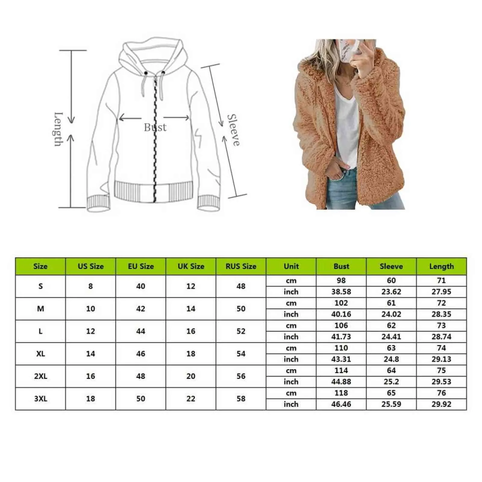女性の秋冬のジャケットの女性のコート因果的な柔らかいフード付きフリース豪華な暖かいプラスサイズの毛皮ふるふされたジッパートップ211110
