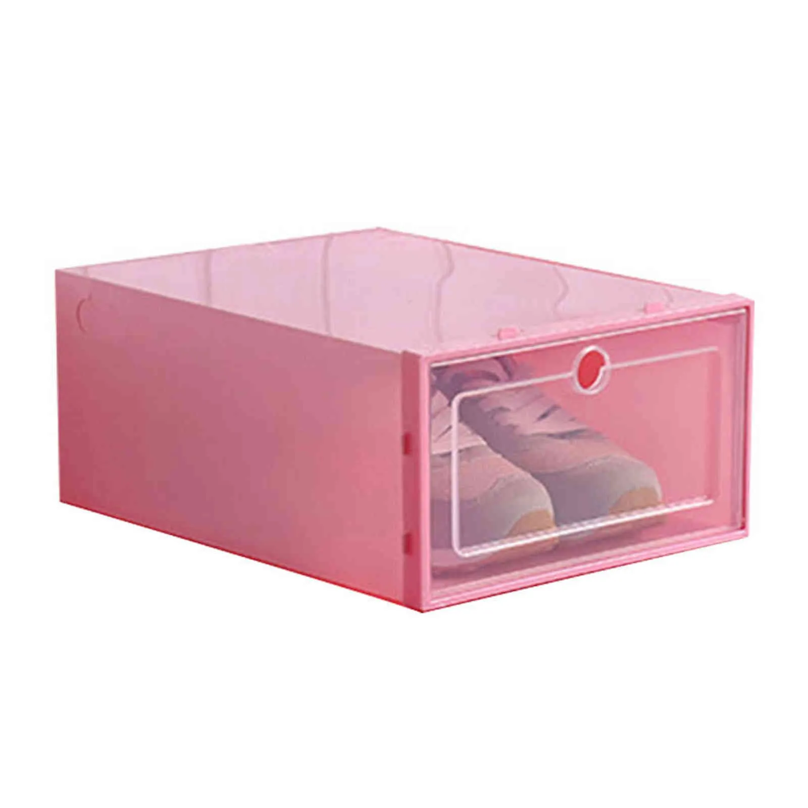 Flip Shoes Box Transparent Drawer Case Boîtes à chaussures en plastique Organisateur de stockage empilable