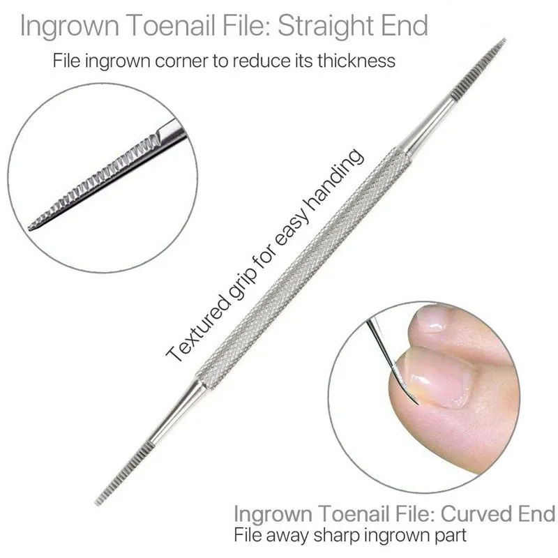 / 세트 전문 페디큐어 도구 Ingrown 발톱 도구 키트 네일 케어 Ingrown 발톱 제거 보정 클리퍼스 풋 케어 210304