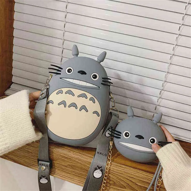 Totoro Wallets Anime Bags Women039s Girl Purse Parentchild Street Fashion Handbags Cartoon Lanyard Shouldermessenger5564495