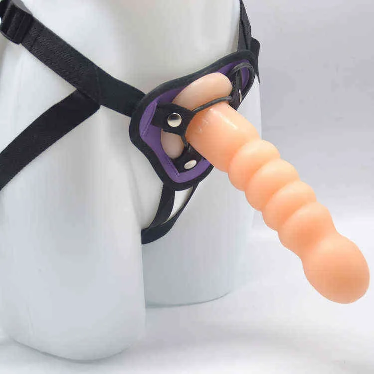 NXY Dildo Giocattoli sessuali lesbici che indossano il dispositivo di masturbazione della spina anale del pene Pantaloni del marito e della moglie 0221