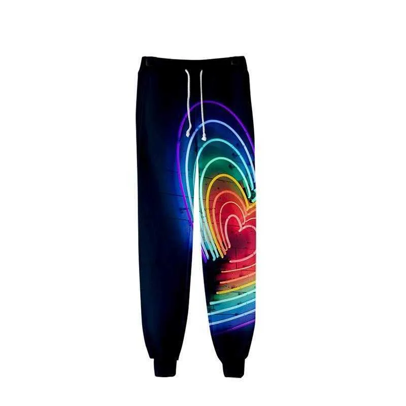 Flag Rainbow Lgbt Sweat Pants 3D-Druck Joggers Hosen Hosen Männer/Frauen Kleidung LGBT Regenbogen Lesben Schwule Hip Hop Jogginghose X0723