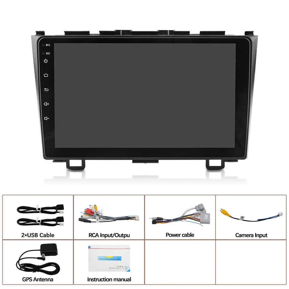 9 Inch 2 Din Android 10.1 1GB RAM WIFI BT Autoradio Car Radio Multimedia Player for Honda CRV CR-V 2006-2011 2din Audio DVD