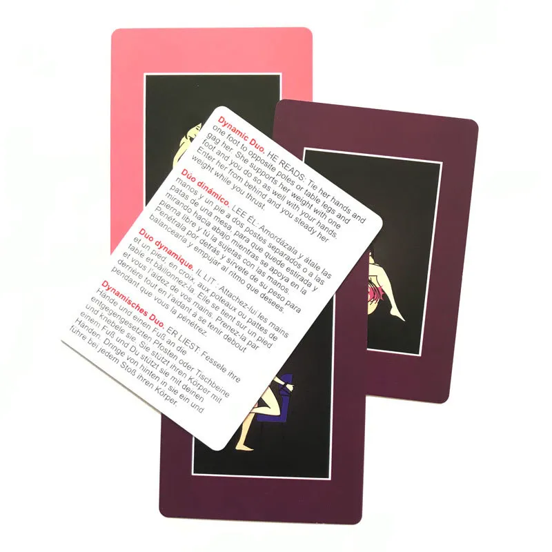 50 Posizioni delle carte di Bondage Oracles Card For Fate Divination Gioco da tavolo Tarocchi e una varietà di opzioni giochi individuali