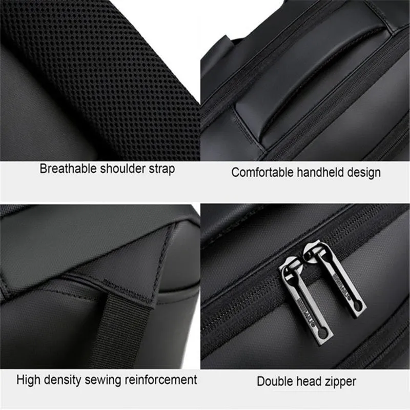 Duffel Bags Laptop Ryggsäck Herrböcker BusinessBook Waterproof Back Pack USB Laddningspåse Travel Bagpack Anti Theft248R