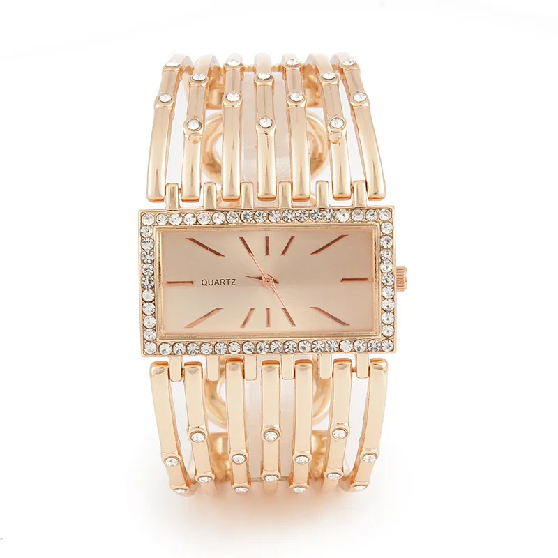 Reloj de pulsera de cuarzo informal a la moda para mujer, pulsera elegante de lujo para mujer, relojes con cinturón dorado, regalo para mujer, reloj de mujer 210310