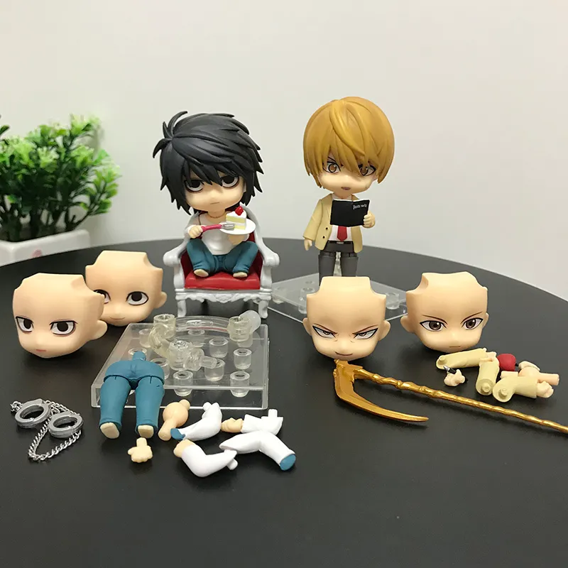 10cm Ölüm Notu Anime Şekil 1160 Yagami Işık Eylem Figürü Ölüm Notu Yagami Işık 1200 L Lawliet Heykelcik Model Bebek Hediyesi K868498618