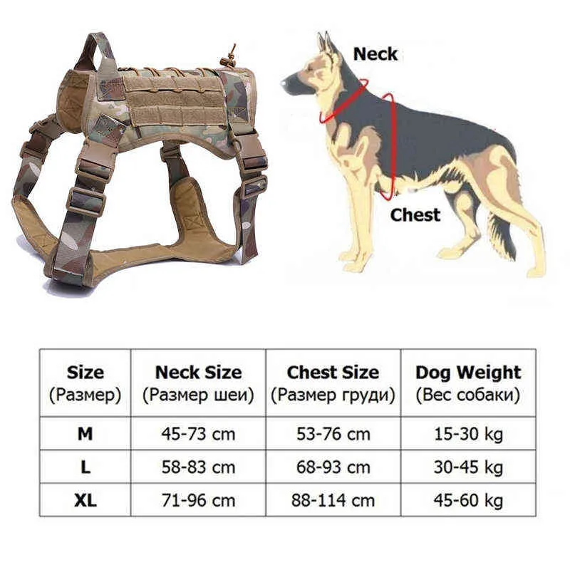 Tactical Service Dog Test Дышащая Военная собака Одежда K9 Регулируемый размер Обучение Охота Охота Colle Собака Тактический жгут 211106