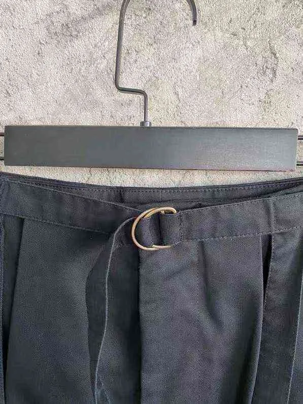 حزام الرجال جيوب متعددة السراويل البضائع السوداء H1223