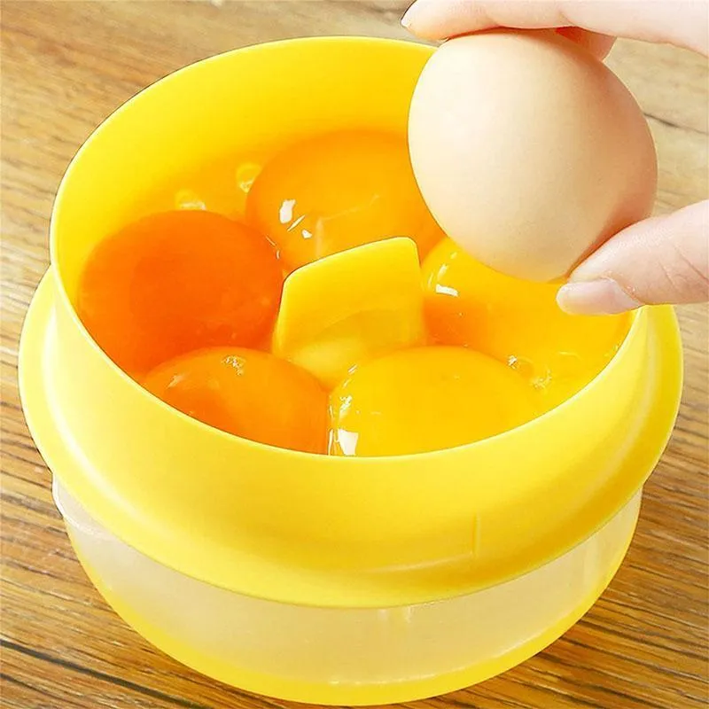 Separatore di uova, filtro tuorlo d'uovo, gadget ecologici, conveniente, in plastica, setacciare rapidamente il tuorlo bianco, modello separato rapido