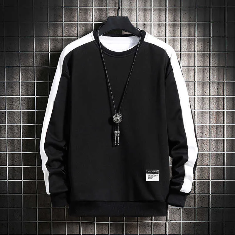 Lente Herfst Mannen Chinese Elementen Print Casual Hoodies Sweatshirt Mannen Harajuku Esthetische Streetwear Hip Hop Sweatshirt 211023