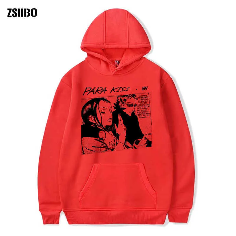 ZSIIBO autumn new fashion classic para kiss printing men039s paradise kiss hoodie pullover anime hooded sweatshirt DIYWGWY11 X01047054