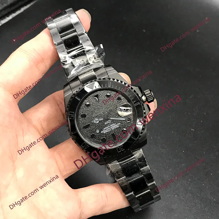 Relógio mecânico automático de alta qualidade 41 mm 2813 relógios de pulso de aço inoxidável montre de luxe relógios masculinos à prova d'água com aro de cerâmica
