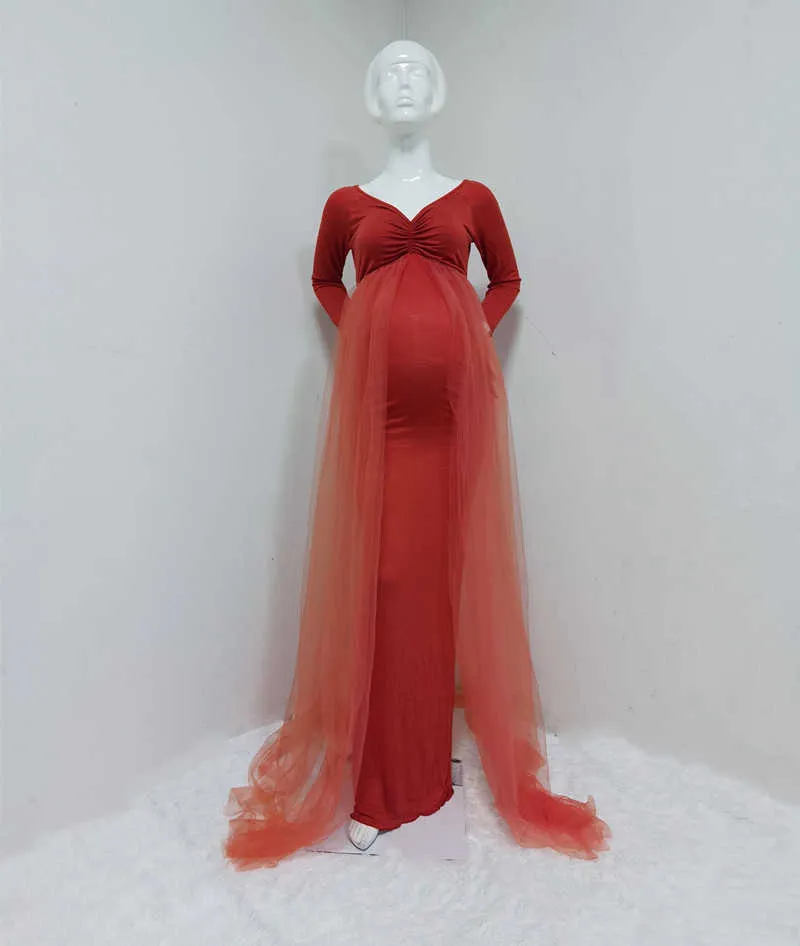 엄마 핑크 모임 드레스 사진 소품 임산부를위한 어깨없는 긴 드레스 maxi 가운 아기 샤워 사진 촬영 편안함 디자이너 패션 여성