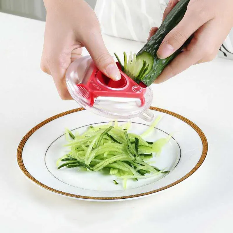 Rotatable 3in1 Tomatenkartoffel -Apfelschäler Gemüsewerkzeuge Gurke Slicer Küche Gadget Accessoires8940492