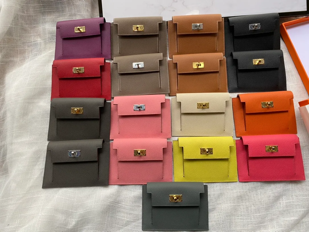 AS011 High-end Epsom Mini Bags Leather geïmporteerde waxlijn Handtassen aangepaste tas handtas algemene portemonnee voor mannen en vrouwen eveni237n