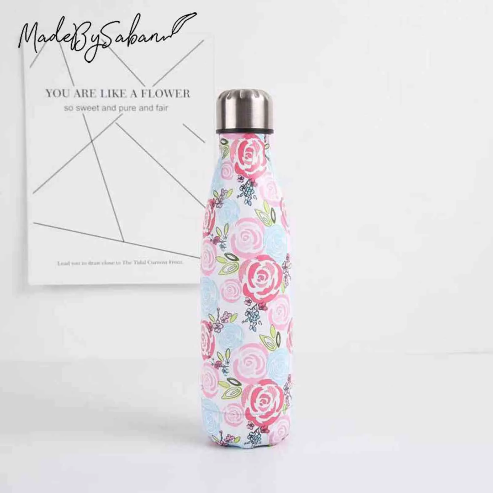 500ml Stainless Steel Vacuum Insulated Water Bottle with Double Wall ...