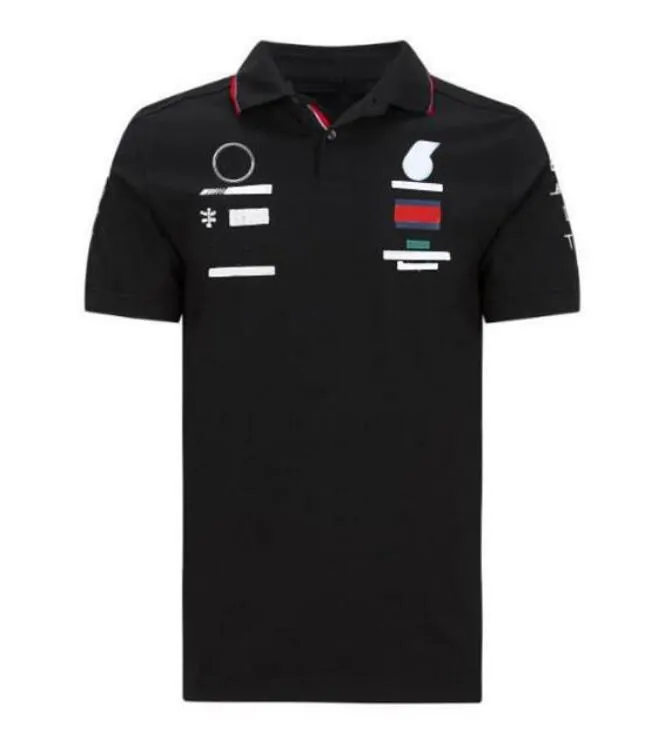 F1 Auto da corsa Auto da lavoro Kart Amg Team ShortSleeved Lapel Tshirt Polo Shirt Formula 1 Polyester QuickDrying Same Custom7384323