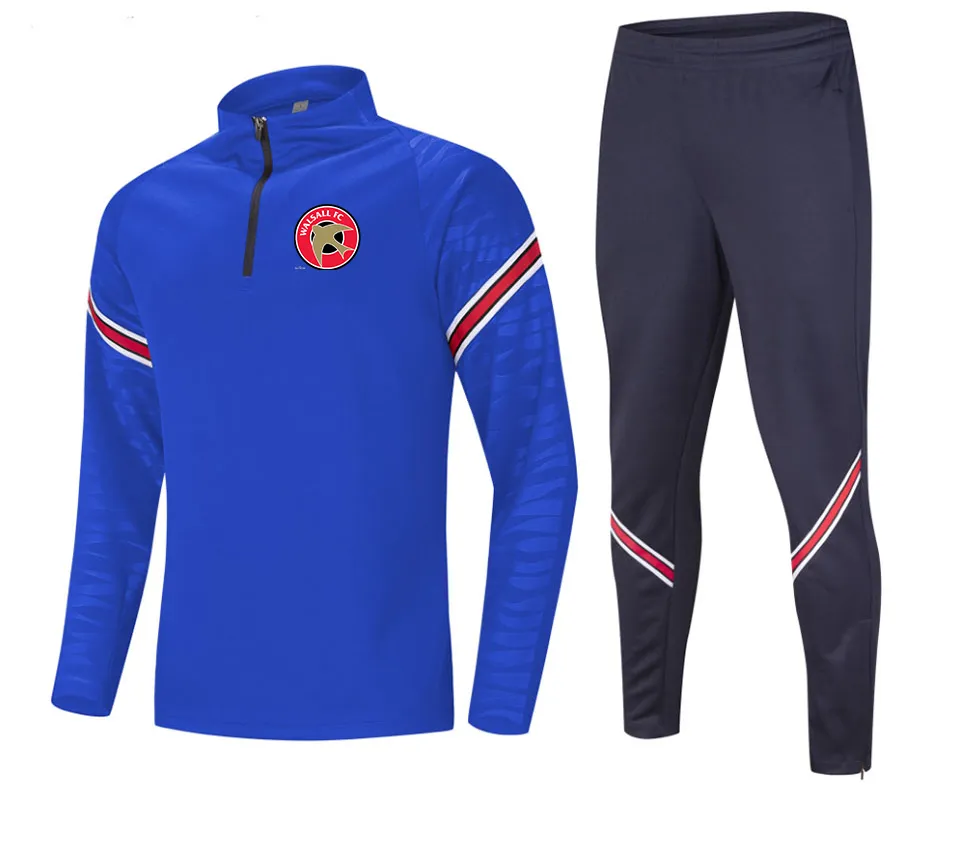 21-22 Walsall F C Men Istanbul Basaksehir FK Tracksuits Soccer Set Customize Tean Logo football Training Suits289c