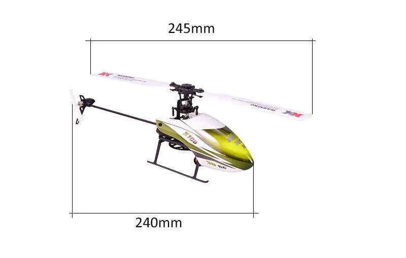 Wltoys XK K110 6CH 3D 6G System Remote Control Brushless RC Helicopter BNF without Transmitter K100K120K123 K124 2111043866655