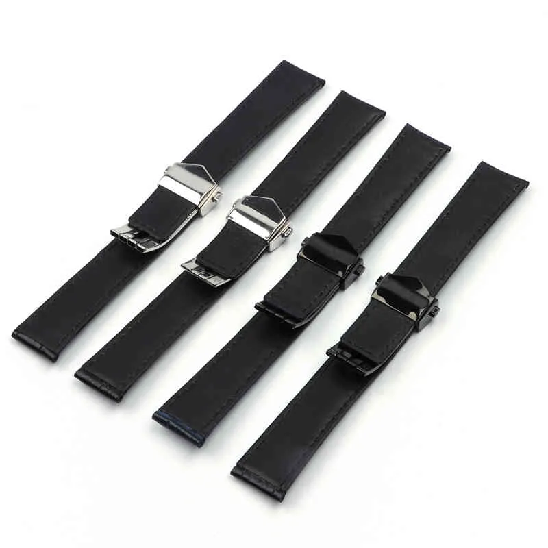 20 мм 22 -мм подлинные кожаные часы для часовых групп для тега Heuer серии Carrera Series Brap Bracelet Bracelet Accessories245Z