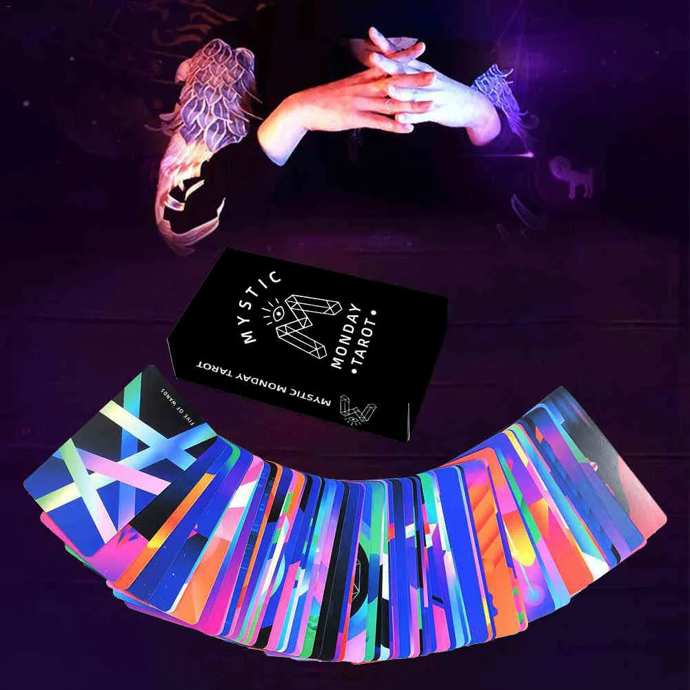 Mystic Mondays Tarot Cards Deck pour débutants Ot Party Game Mystical Divination With Guid Card Gifts saleXJKU