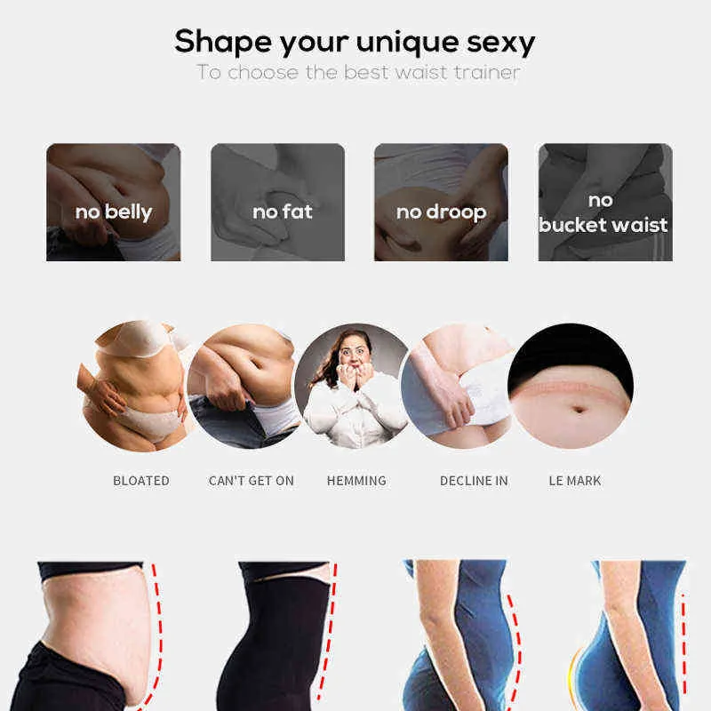Women Shaper Waist Tummy Girdle Trainer Shapers Corset XS 5XL Slim Bodyshapers Stomach Shapewear Slimming Underwear