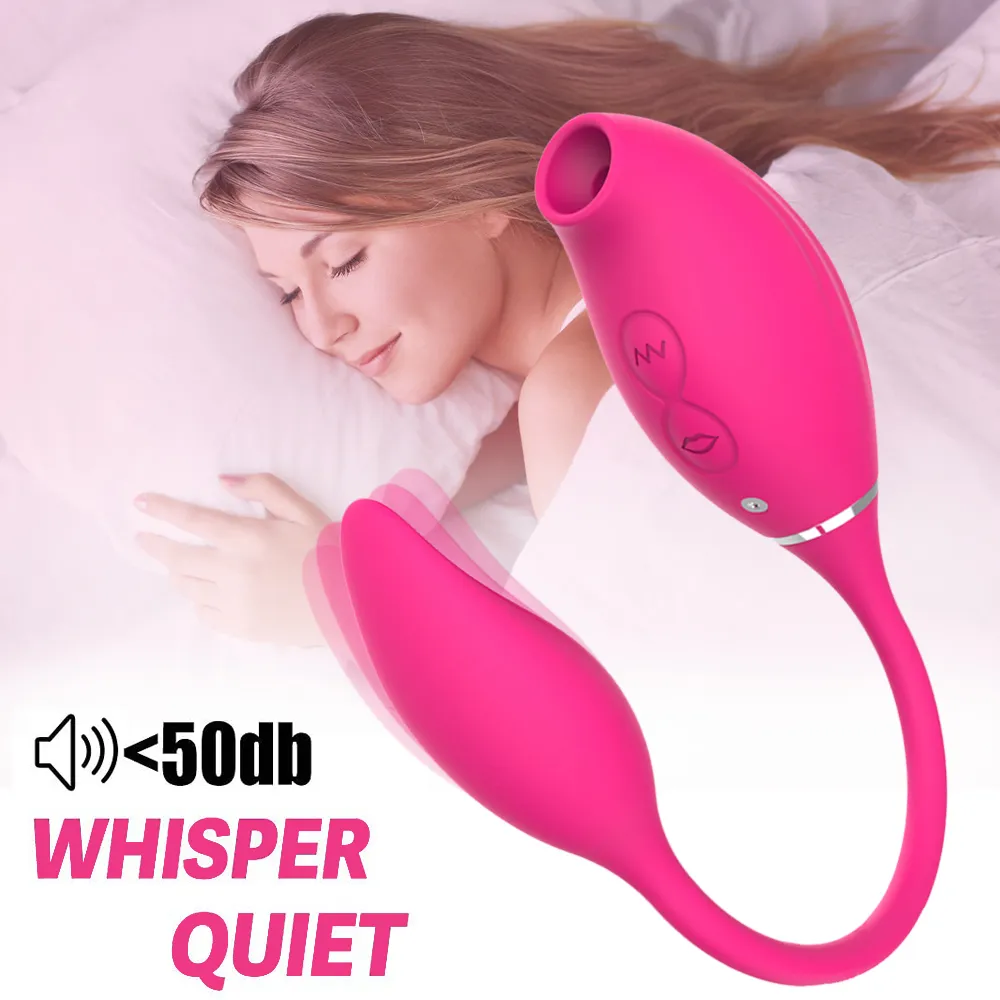 Rose Vibrator Clitoral Sucking Toys with Vibrating Egg Butt Plug Clit Sucker 2 In 1 G spot Stimulator sexy for Women Couples