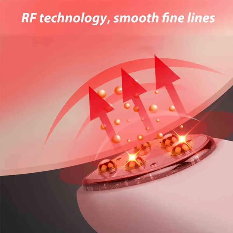 RF العين مدلك ترددات الراديو الجلد المضادة للتجاعيد الدائرة المظلمة إزالة التدفئة الكهربائية الاهتزاز تدليك القلم 220209