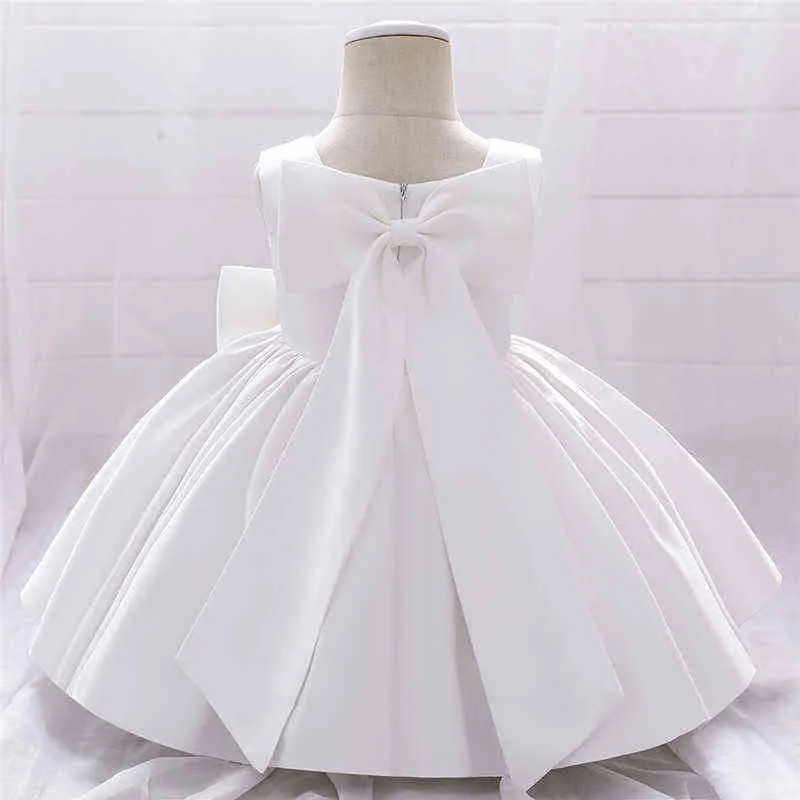 Infant Baby Girls 1st Year Birthday Dresses Christening Gowns Baby Baptism Clothes Lace Tutu Big Bow Princess Dresses G1129