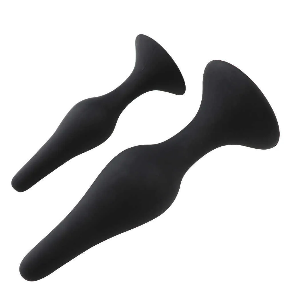 Articoli massaggi 4 dimensioni Plug anale in silicone Perline Butt Plug principianti Giocattoli sessuali uomini Gay Dilatatore dell'ano Massaggiatore della prostata No Vibra3278856