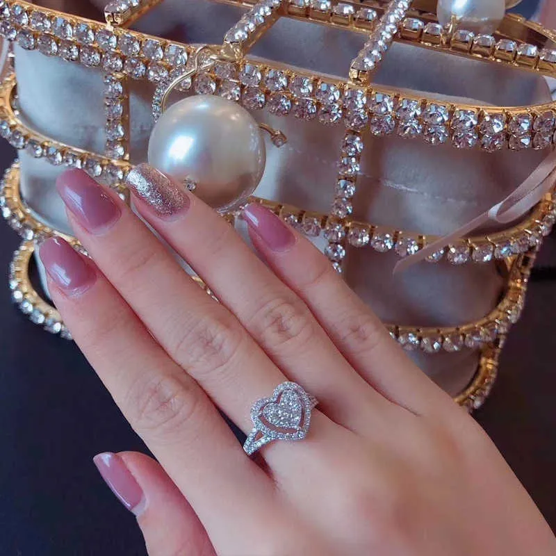 Casual natural aaa moissanite anel de pedra preciosa 100 real prata cor jóias anel feminino configuração invisível com diamante cocktail ring2920670