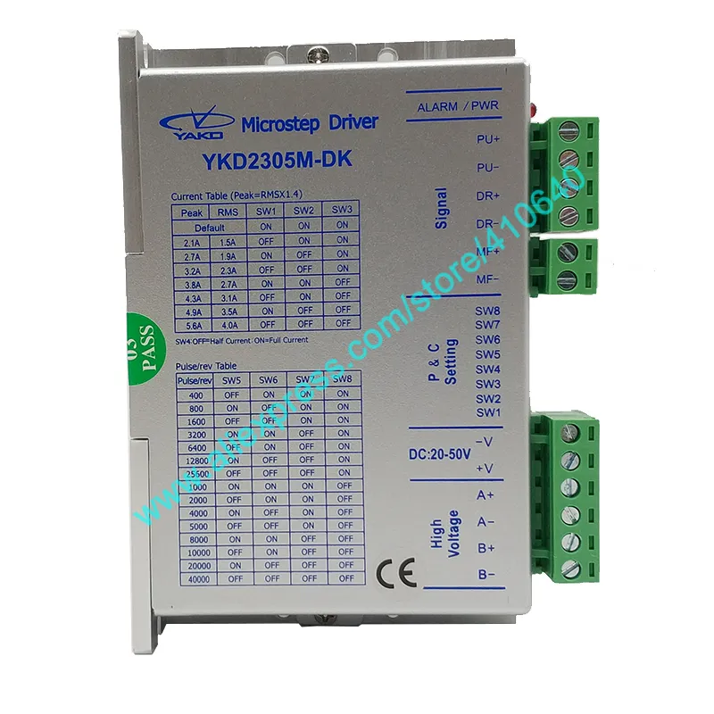 Genuine YAKO Stepper Motor Driver YKD2305M-DK Updated from YKD2305M or BKD245M DC20 to 50V Better Performance for CNC Router