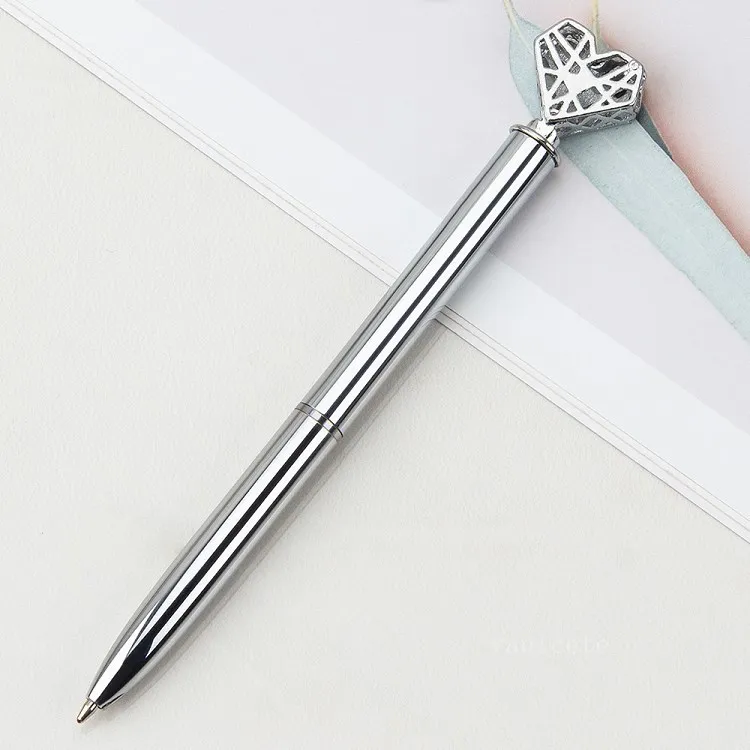 Kreative herzförmige Kugelschreiber DIY Metall Kugelschreiber Büro Schulbedarf Valentinstag Geschenk T2I53293