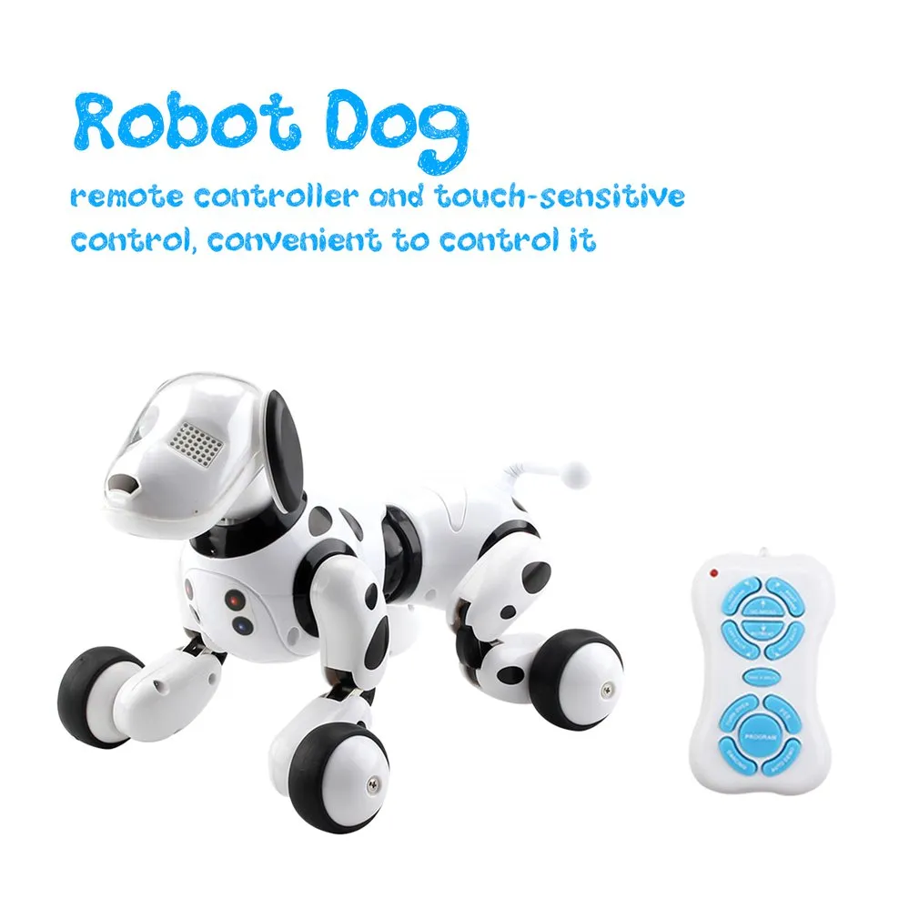 Robot Dog Electronic Pet Programable Intelligent Dog Robot Toy 2.4G Smart Wireless Talking Remote Control Cane bambini il compleanno