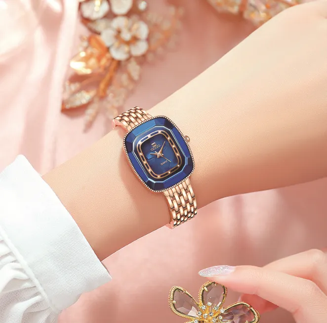 SENO Merk cwp horloge Uitstekende High Definition Heldere Dameshorloges Quartz Horloge Mesh Band Mineraal Hardlex Glas Vrouwelijke Polswa339g