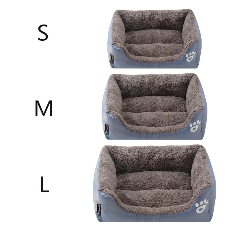 Pet Dog Bed Warming Dog House Soft Material Nest Dog Baskets Fall and Winter Warm Kennel For Cat Puppy Sofa Bed Soft Mat 210224