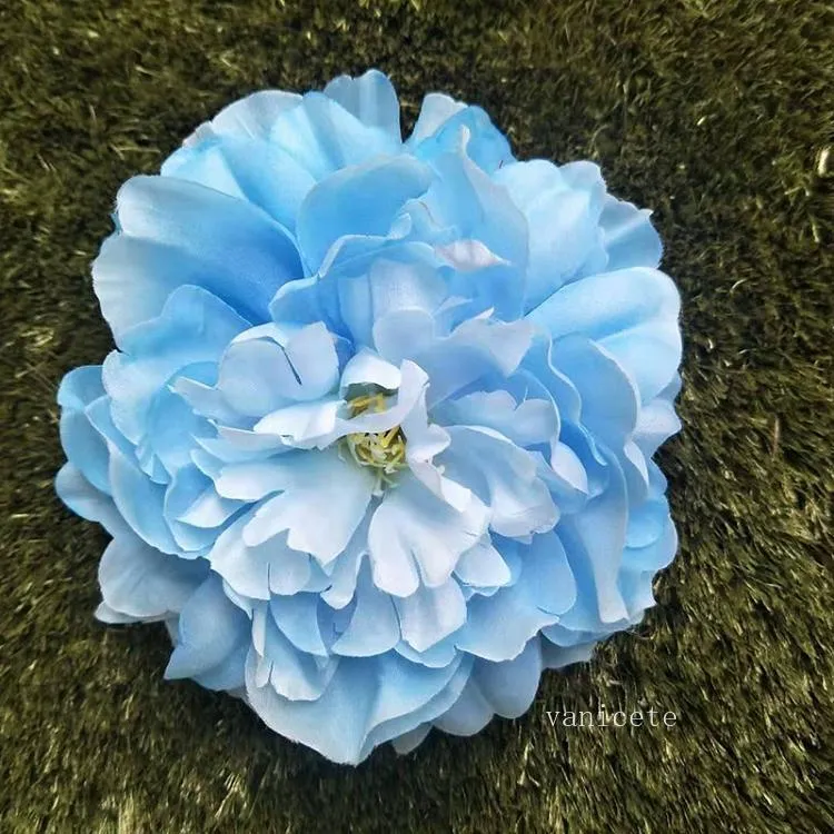 DIY 14.5cm Artificial Flowers Silk Peony Flower Heads Wedding Party Supplies Simulation Decorative Flowers Head Home T2I52760