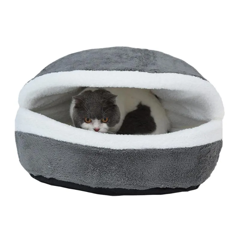 Kennels Pens 45x35cm Pet Dog Bed Créativité Burger Modélisation Chat Maison Portable Lavable Petit Teddy Saisons Universel Chaud Teacu267O