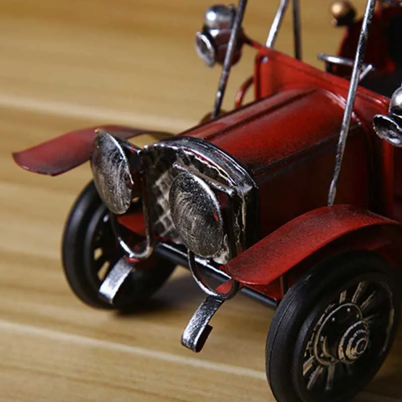 Modèle de voiture créatif rétro bureau ornement maison vitrine décoration artisanat enfants camion jouets cadeau Figurines Miniature