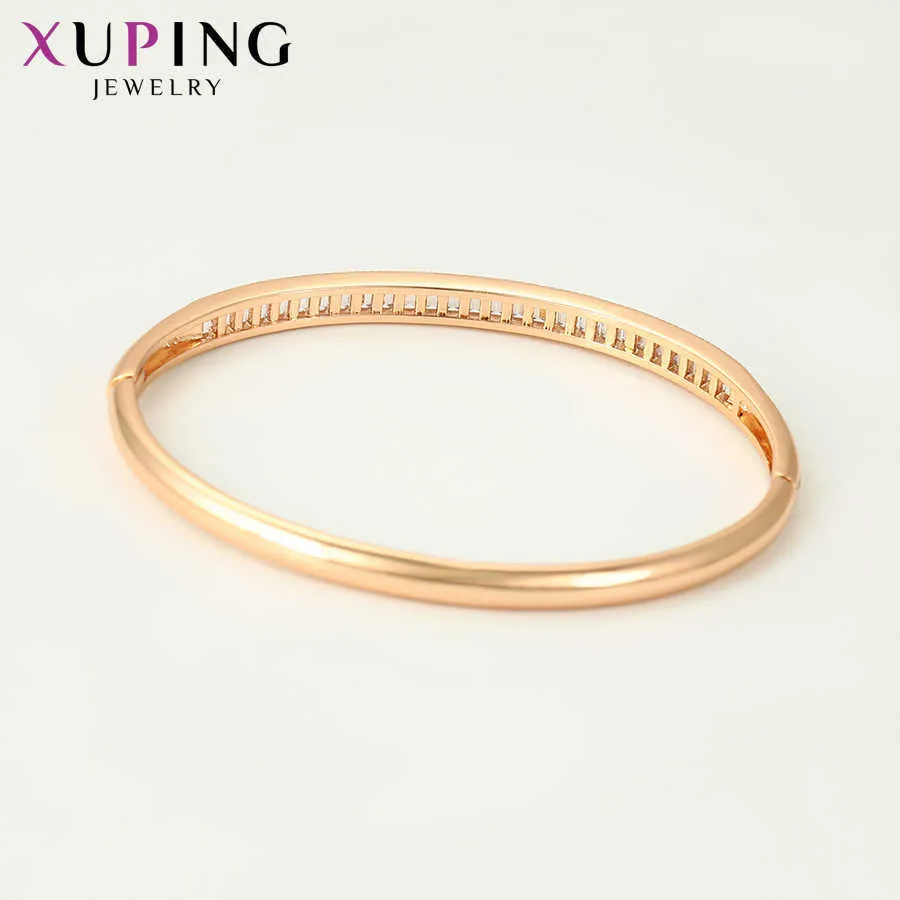 Xuping Mode Bangle Nieuwe Collectie Hoge Kwaliteit Sieraden Geschenken Luxe Goudkleurige Geplateerde Bangle 52172 Q0720