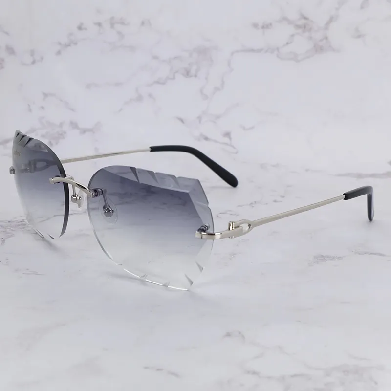 Çıkmaz güneş gözlüğü büyük boy erkekler lüks güneş gözlükleri marka carter tasarımcısı elmas kesilmiş metal tonları kadınlar ve erkek gözlükleri2977