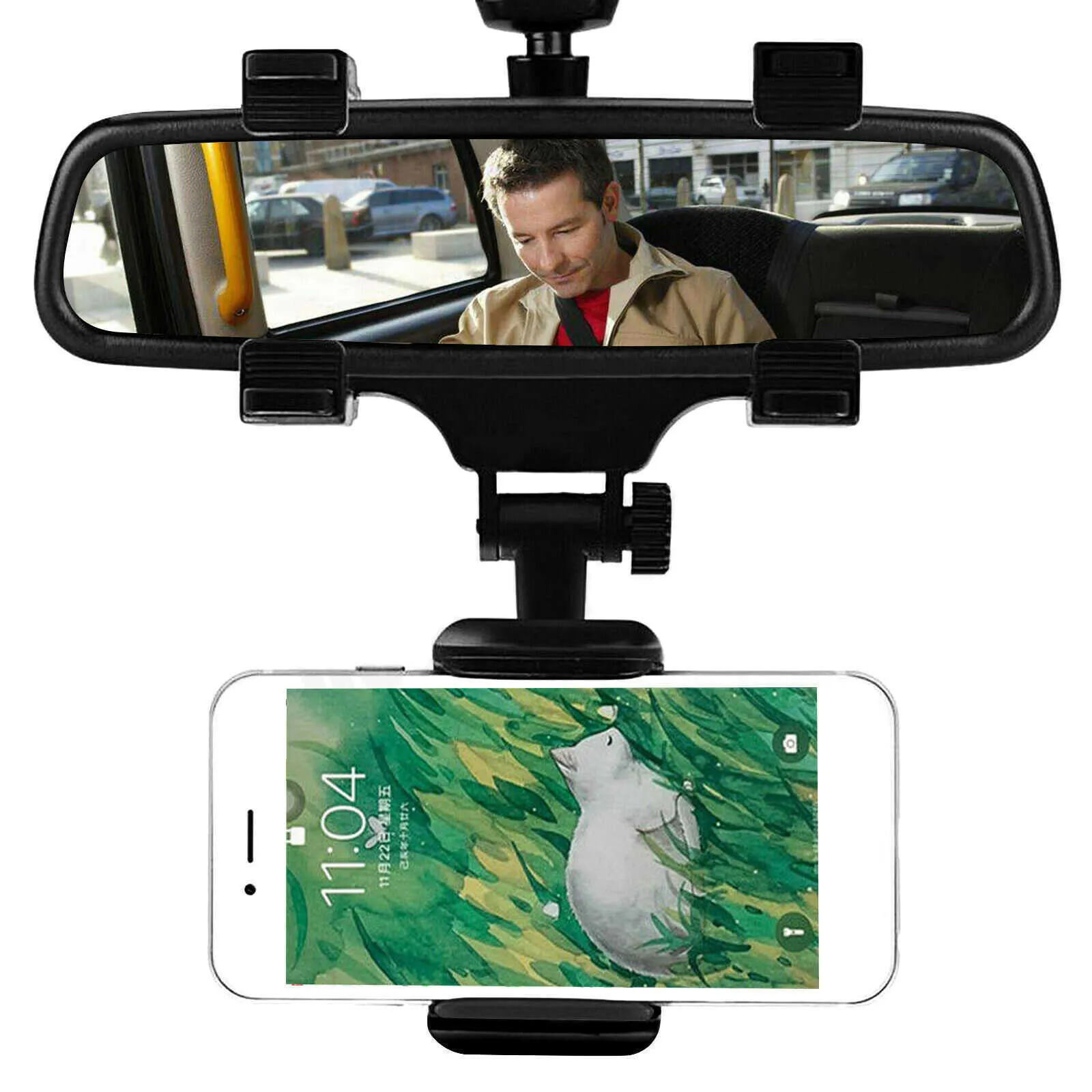 Universal Auto Auto Rückspiegel Halterung Ständer Halter Cradle Für Handy GPS Telefon Halter Für Smartphone/MP3/MP4/PDA