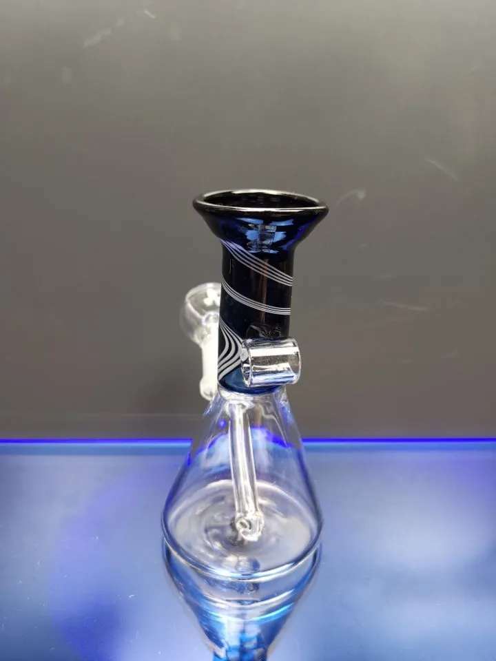 Mini Glass Beaker Bong Dab Rig Tubi d'acqua Bong Heady Pipe Wax Oil Rigs Piccolo Bubbler dhping